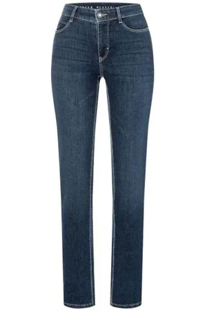 Mac Jeans, Dames, Blauw, L, Katoen, Dream Chic Jeans Authentic Dark