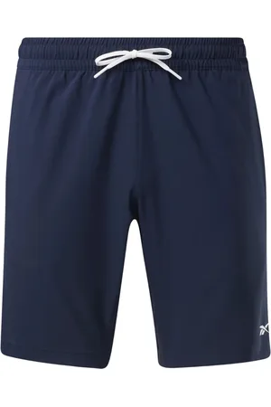 Reebok Korte broeken, Heren, Blauw, XL, Stijlvolle Geweven Shorts