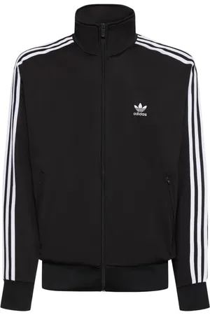 adidas Sweatshirts & Hoodies, Heren, Zwart, XL, Katoen, Hoognek zwart sweatshirt met volledige rits