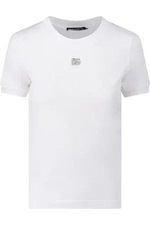 Dolce & Gabbana Tops, Dames, Wit, XS, Witte T-shirts en Polos van
