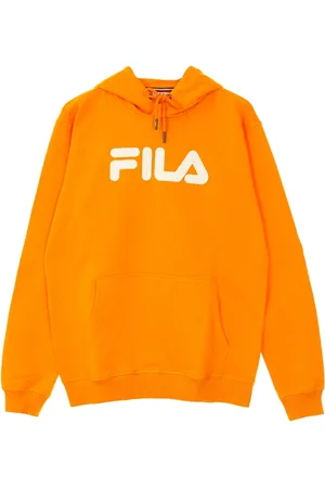 Fila Sweatshirts & Hoodies, Heren, Oranje, S, Katoen, Flame Kangaroo Hoodie Lange Mouw