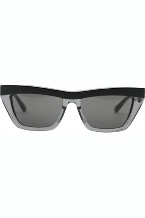 Bottega Veneta Accessoires, Dames, Zwart, ONE Size, Cat-eye Zonnebril