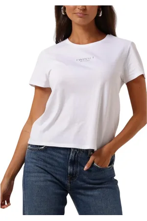 Twin-Set Tops, Dames, Wit, S, Elegant Wit T-shirt