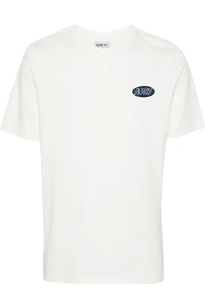 Autry Tops, Heren, Wit, S, Logo Print T-shirt