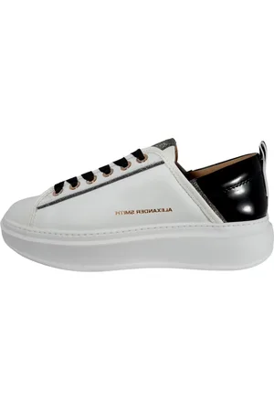 Alexander Smith Schoenen, Dames, Wit, 37 EU, Wembley Sneakers Wit Zwart
