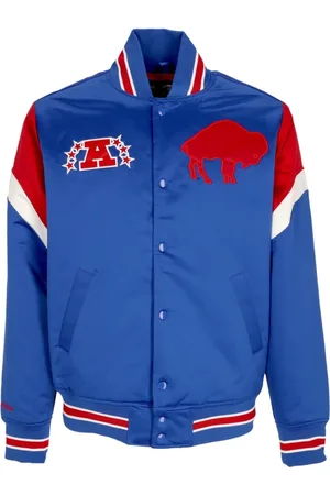 Mitchell & Ness Jassen, Heren, Blauw, M, Polyester, NFL Buffalo Bills Bomberjack