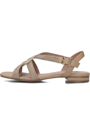 Bibi Lou Schoenen, Dames, Bruin, 42 EU, Beige Geweven Touw Sandalen