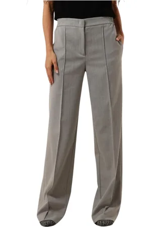 Twin-Set Broeken, Dames, Grijs, S, Elegante Grijze Pantalon
