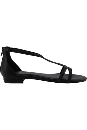 Bibi Lou Schoenen, Dames, Zwart, 37 EU, Zwarte Swarovski Sandaal