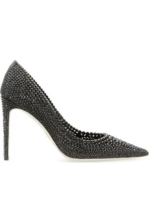 RENE CAOVILLA Schoenen, Dames, Zwart, 39 EU, Zwarte Pumps met C11875105R001V050 Stijl