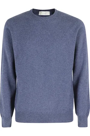 FILIPPO DE LAURENTIIS Truien, Heren, Blauw, L, Kasjmier, Kasjmier Hals Trui