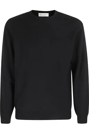 FILIPPO DE LAURENTIIS Truien, Heren, Zwart, 3Xl, Wol, Kasjmierwol Hals Trui