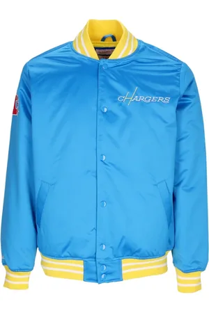 Mitchell & Ness Jassen, Heren, Blauw, XL, Polyester, Los Angeles Chargers Bomberjack