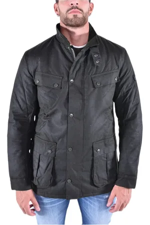 Barbour Jassen, Heren, Groen, L, Katoen, Duke Wax Jas