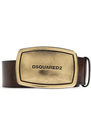 Dsquared2 Accessoires, Heren, Bruin, 110 CM, Leer, Leren Riem