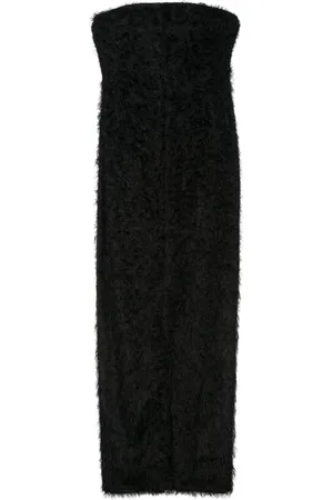 Totême Kleedjes, Dames, Zwart, S, Elegante Zwarte Jurk voor Vrouwen