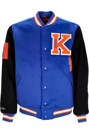 Mitchell & Ness Jassen, Heren, Blauw, L, Wol, NBA Team Legacy Varsity Jacket