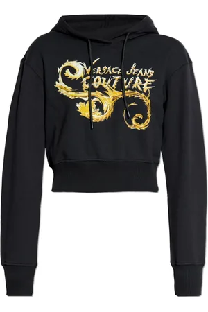 VERSACE Sweatshirts & Hoodies, Dames, Zwart, L, Hoodie