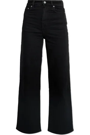 Ganni Jeans, Dames, Zwart, W30, Denim, Straight Leg Jeans