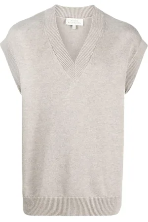 STUDIO NICHOLSON Truien, Heren, , S, Katoen, Biscuit Gebreid Vest