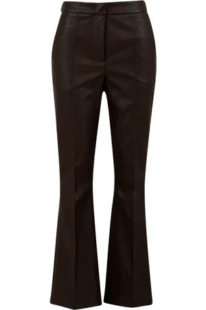 Beatrice B Broeken, Dames, Zwart, M, Leer, Eco-leren broek Model 22Fa 1716