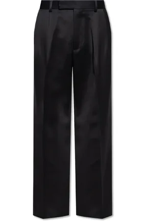 AMIRI Broeken, Heren, Zwart, M, Wol, Geplooide broek