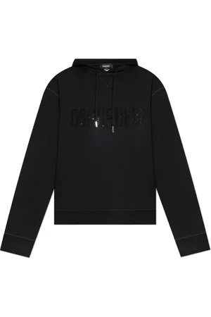 Dsquared2 Sweatshirts & Hoodies, Dames, Zwart, S, Katoen, Sweatshirt met Logo