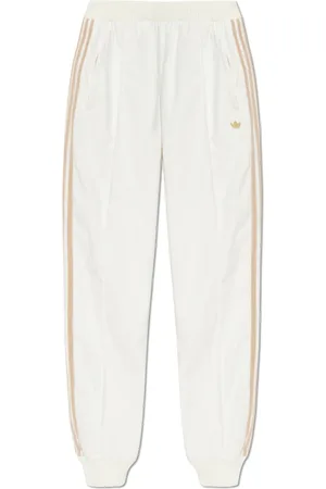 adidas Broeken, Dames, Wit, M, Polyester, Broek met logo
