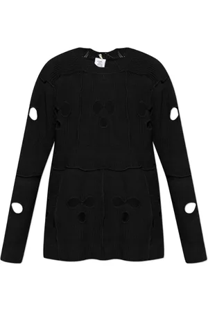 Vetements Truien, Heren, Zwart, S, Wol, Wollen trui