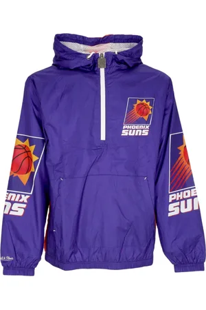 Mitchell & Ness Jassen, Heren, Blauw, M, Polyester, Phoenix Suns Windbreaker Anorak Original Team Colors