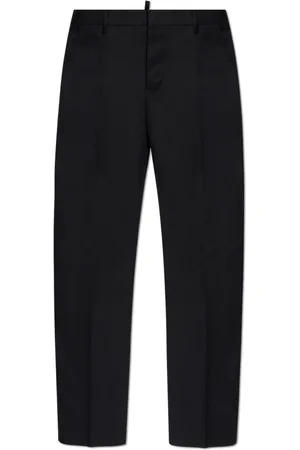 Dsquared2 Broeken, Dames, Zwart, S, Katoen, Broek met Logo