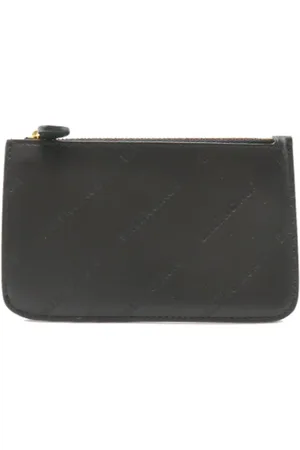Balenciaga Pre-owned, Heren, Zwart, ONE Size, Leer, Tweedehands leren portemonnees