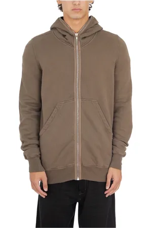 Rick Owens Sweatshirts & Hoodies, Heren, Grijs, XL, Katoen, Gimp Hoodie Dust