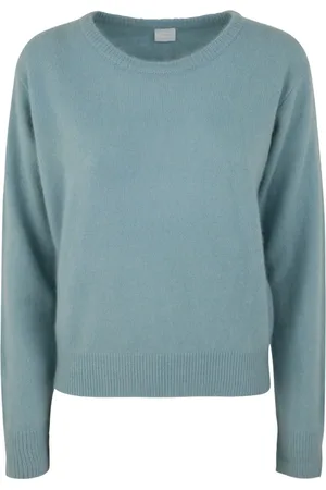 C.T.Plage Truien, Dames, Blauw, S, Wol, Lichtblauwe Crew Neck Sweater