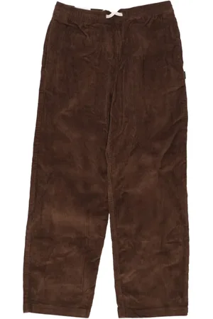 Element Broeken, Heren, Bruin, S, Katoen, Ribfluwelen Elastische Taillebroek Kastanje