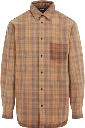 EgonLab Jassen, Heren, Oranje, S, Katoen, Oranje Overshirt voor Stijlvolle Looks