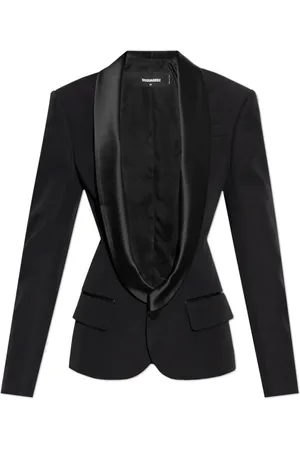 Dsquared2 Jassen, Dames, Zwart, S, Wol, Wollen Blazer
