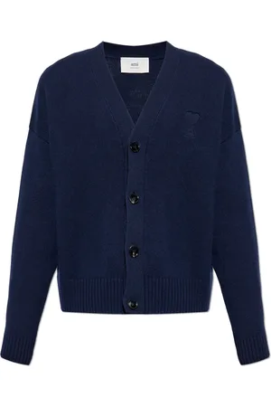 Ami Truien, Heren, Blauw, M, Wol, Wollen Vest