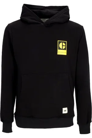 Caterpillar Sweatshirts & Hoodies, Heren, Zwart, S, Katoen, Lichte Hoodie met Blok C