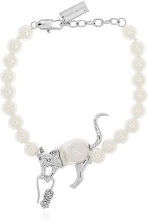 Marc Jacobs Accessoires, Dames, Grijs, ONE Size, Armband met parels
