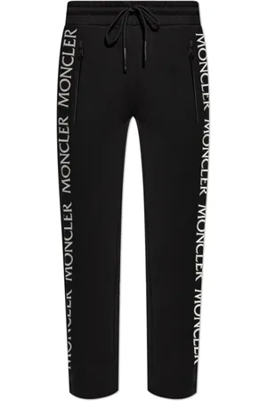 Moncler Broeken, Heren, Zwart, XL, Katoen, Trainingsbroeken met Logo