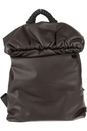 Bottega Veneta Pre-owned, Dames, Bruin, ONE Size, Leer, Pre-owned Leather backpacks