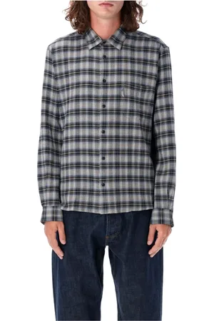 YMC YOU MUST CREATE Overhemden, Heren, Veelkleurig, L, Katoen, Geruite Overhemd Multi Aw 24