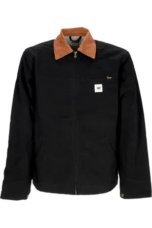 Caterpillar Jassen, Heren, Zwart, XL, Katoen, Peoria Werkkleding Jas Zwart