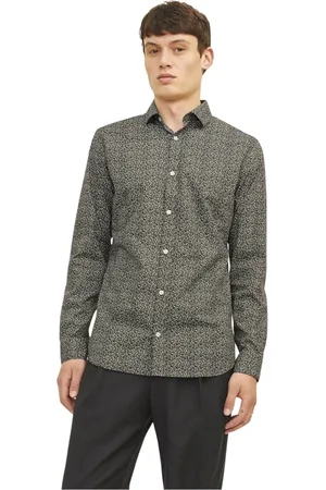 JACK & JONES Overhemden, Heren, Veelkleurig, M, Blackpool Stretch Overhemd Lange Mouwen