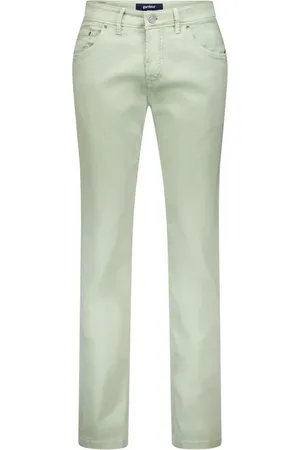 Atelier Gardeur Broeken, Heren, Groen, W44 L34, Katoen, Groene katoenen zomerbroek slim fit