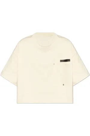 Bottega Veneta Tops, Dames, , S, Katoen, T-shirt met zakken