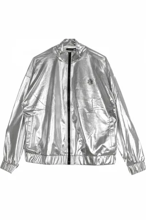 DOLLY NOIRE Jassen, Dames, Grijs, L, Zilver Chrome Trainingspak Jas
