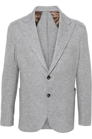 BARBA Jassen, Heren, Grijs, L, Wol, Dynamische Pareljas