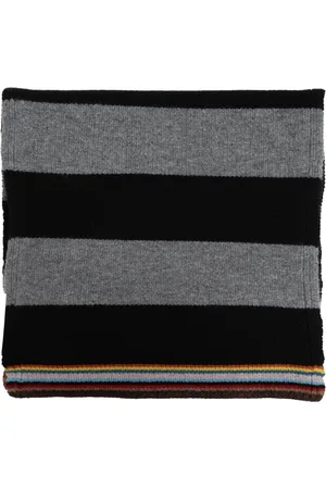 Paul Smith Accessoires, Heren, Grijs, ONE Size, Wol, Wollen sjaal